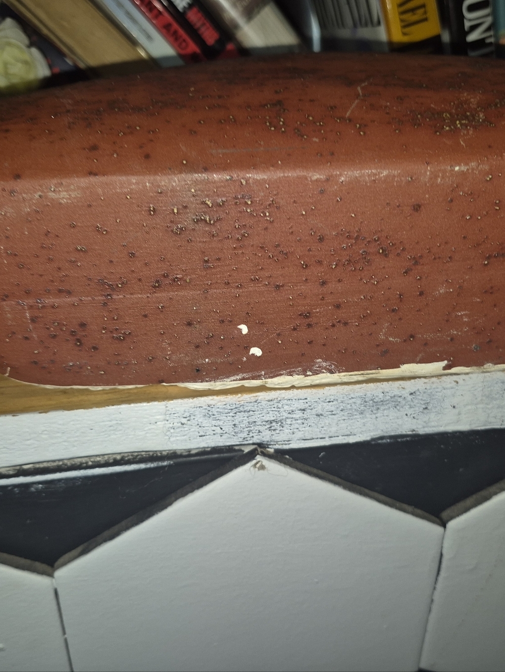 Vintage Wooden Reddish-Brown Trim Accent